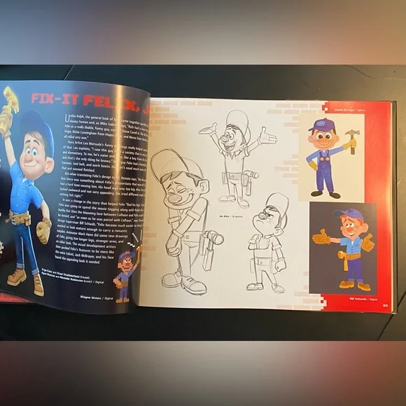 The Art of WRECK-IT RALPH 2012 DISNEY Chronicle Books OOP 1st Ed NEW + STICKERS! - Picture 9 of 11